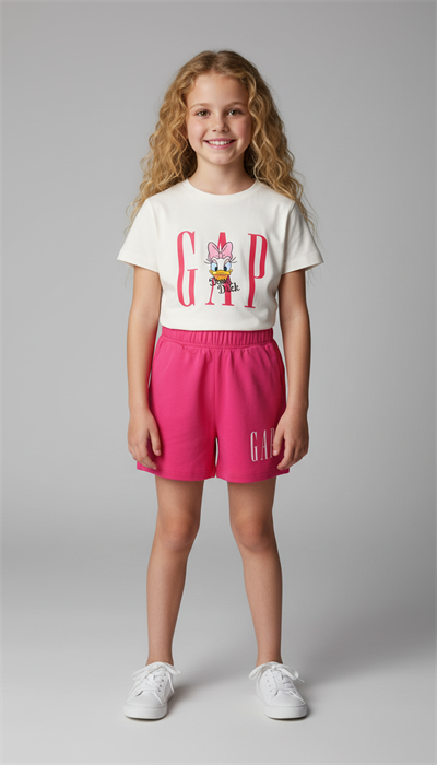 Pembe Daisy Duck Gap Şortlu Takım