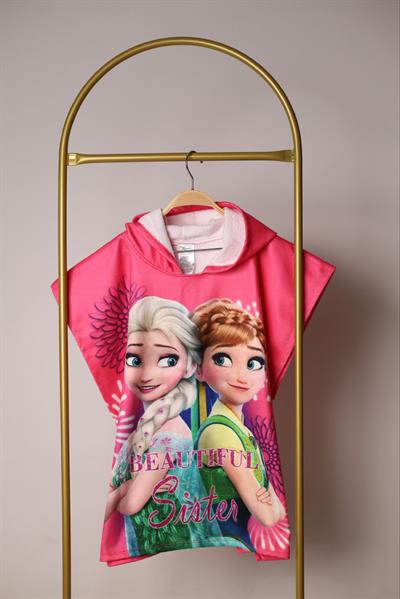 Pembe Frozen Friends Panço Plaj Havlusu