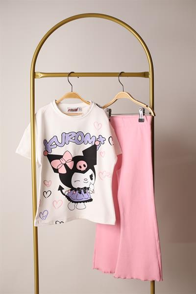 Pembe Kuromi İspanyol Taytlı Takım