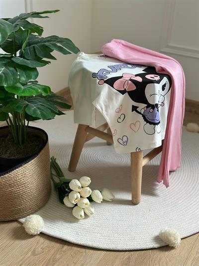 Pembe Kuromi İspanyol Taytlı Takım