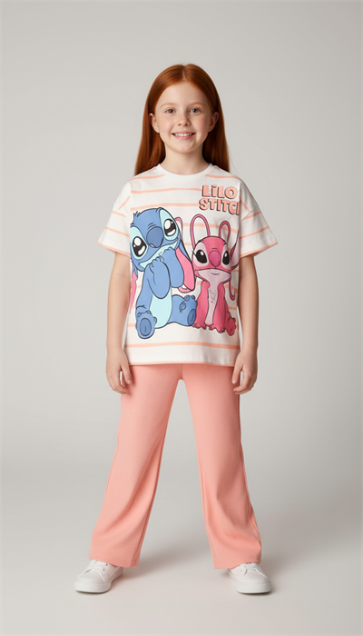 Pembe Lilo ve Stitch Eşofman Takımı