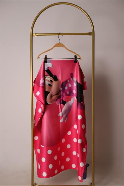 Pembe Minnie Plaj Havlusu