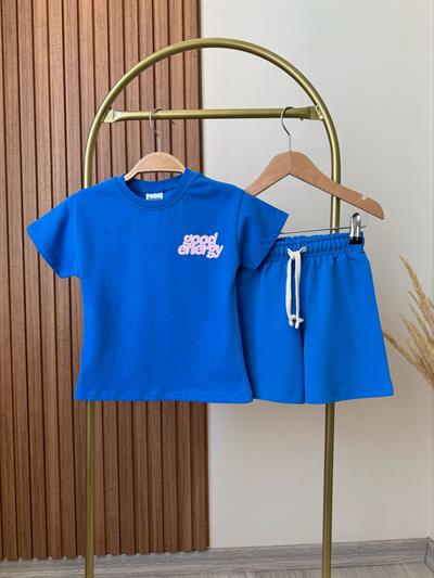 Pembe Yazılı Good Energy Şortlu Takım