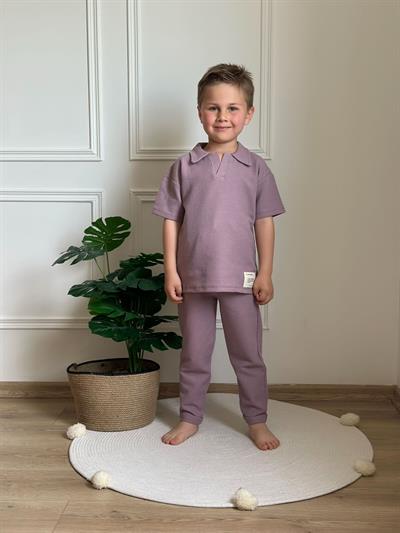 Polo Yaka Waffle Eşofman Takımı
