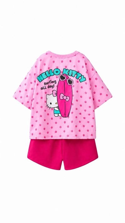 Puantiye Hello Kitty Şortlu Takım