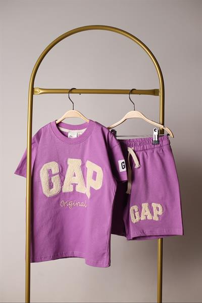 Punch İşlemeli Gap Şortlu Takım