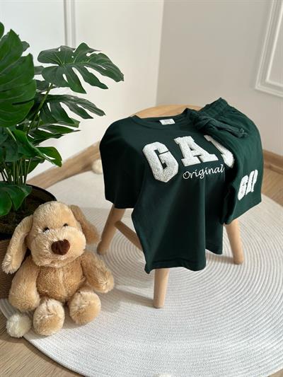 Punch İşlemeli Gap Şortlu Takım