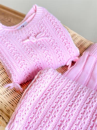 Ribbon Detay Triko Takım