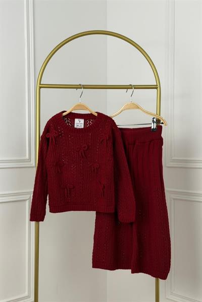 Ribbon Detay Triko Takım