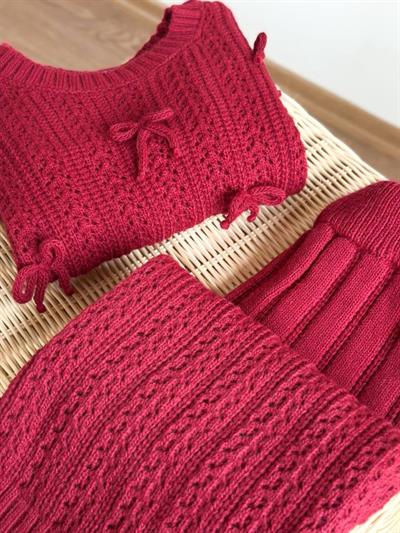 Ribbon Detay Triko Takım