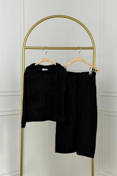 Ribbon Detay Triko Takım