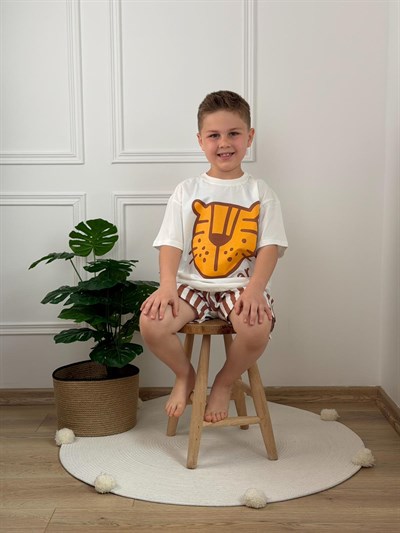 Roar Baskılı Şortlu Takım