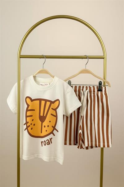 Roar Baskılı Şortlu Takım