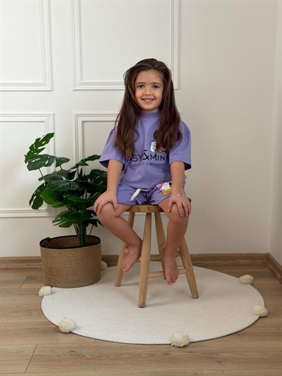 Sevimli Bluey Şortlu Takım