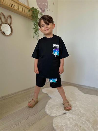 Sonic Press Start Şortlu Takım