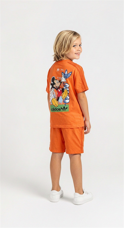 Spor Logolu Mickey Şortlu Takım