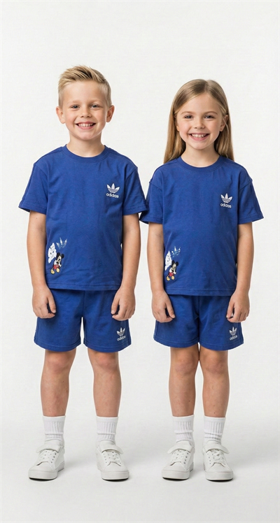 Spor Logolu Mickey Şortlu Takım