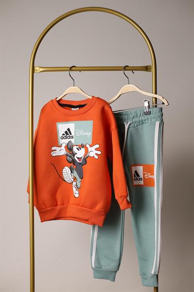 Sporcu Mickey Logo Detaylı Eşofman Takımı