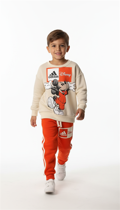 Sporcu Mickey Logo Detaylı Eşofman Takımı