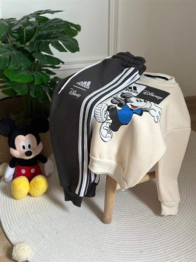 Sporcu Mickey Logo Detaylı Eşofman Takımı