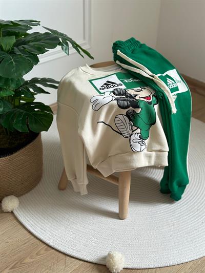 Sporcu Mickey Logo Detaylı Eşofman Takımı