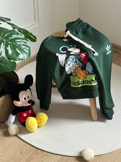 Sporcu Mickey Logo Detaylı Eşofman Takımı