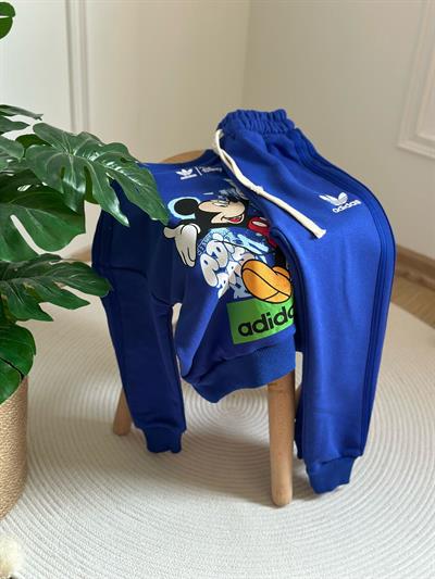 Sporcu Mickey Logo Detaylı Eşofman Takımı