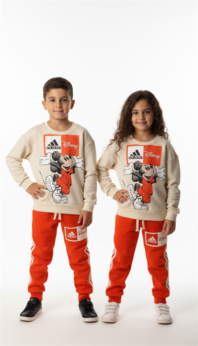 Sporcu Mickey Logo Detaylı Eşofman Takımı