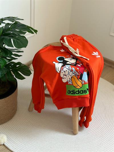 Sporcu Mickey Logo Detaylı Eşofman Takımı