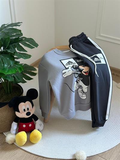 Sporcu Mickey Logo Detaylı Eşofman Takımı