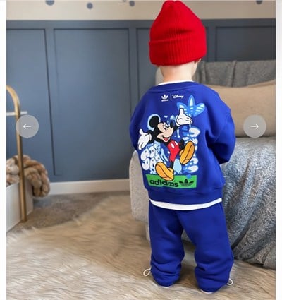 Sporcu Mickey Logo Detaylı Eşofman Takımı