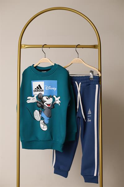 Sporcu Mickey Logo Detaylı Eşofman Takımı