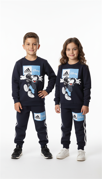 Sporcu Mickey Logo Detaylı Eşofman Takımı