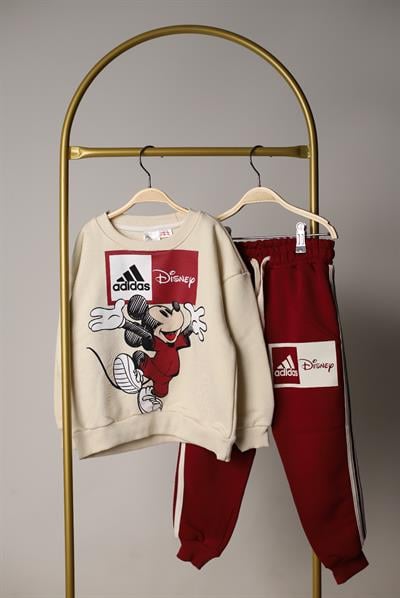 Sporcu Mickey Logo Detaylı Eşofman Takımı