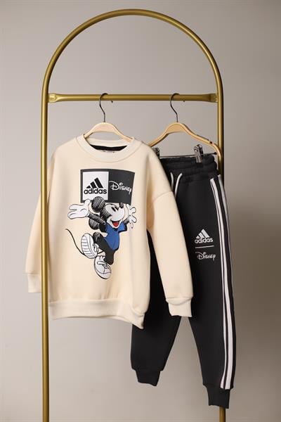 Sporcu Mickey Logo Detaylı Eşofman Takımı