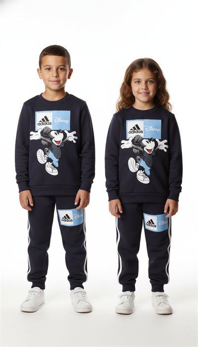 Sporcu Mickey Logo Detaylı Eşofman Takımı