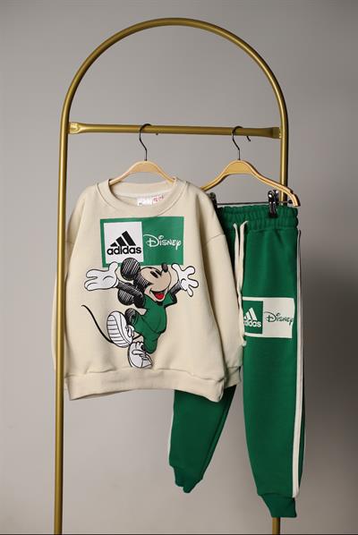 Sporcu Mickey Logo Detaylı Eşofman Takımı