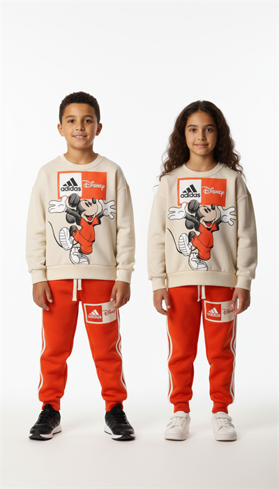 Sporcu Mickey Logo Detaylı Eşofman Takımı