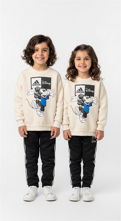 Sporcu Mickey Logo Detaylı Eşofman Takımı