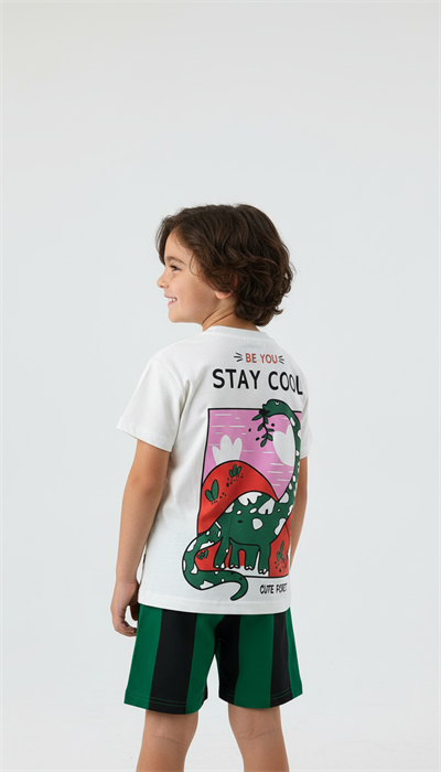 Stay Cool Baskılı Şortlu Takım