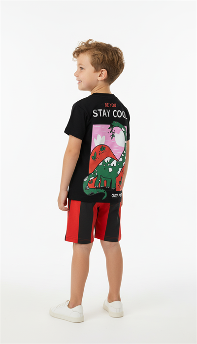 Stay Cool Baskılı Şortlu Takım