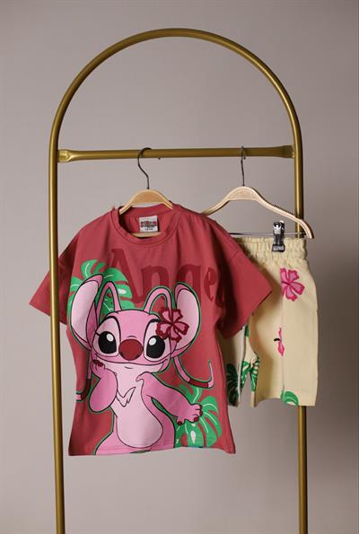 Stitch Angel Şortlu Takım