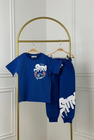 Stitch Sırt Baskılı Eşofman Takımı