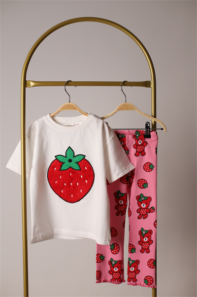 Strawberry Teddy Taytlı Takım