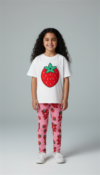 Strawberry Teddy Taytlı Takım