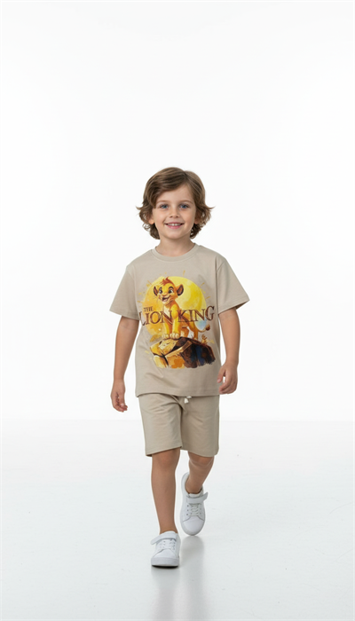 The Lion King Baskılı Şortlu Takım