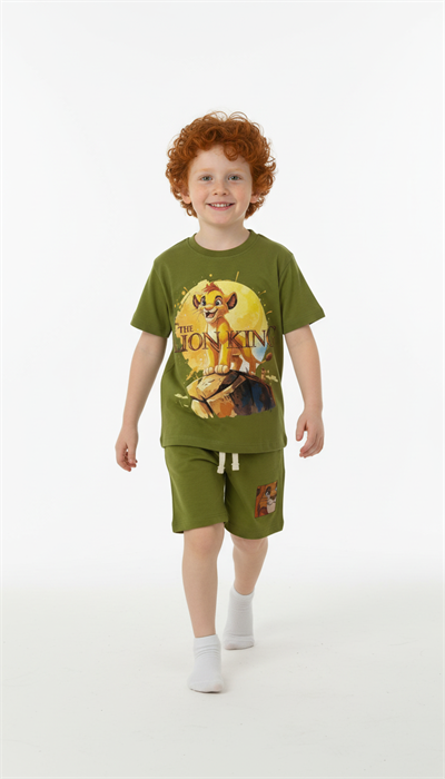 The Lion King Baskılı Şortlu Takım