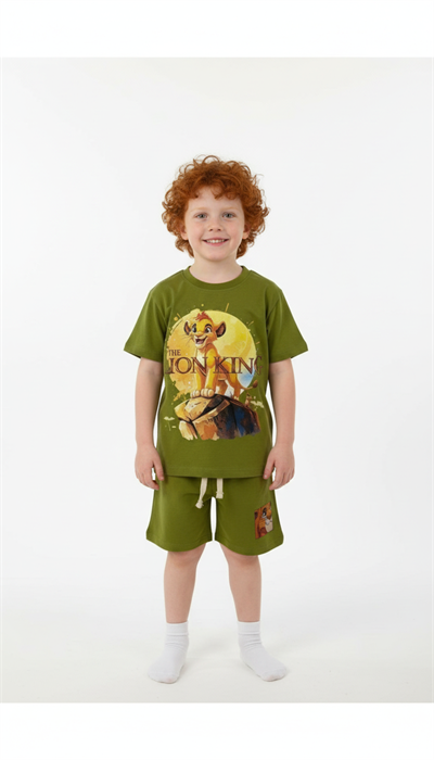 The Lion King Baskılı Şortlu Takım