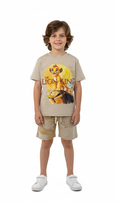 The Lion King Baskılı Şortlu Takım