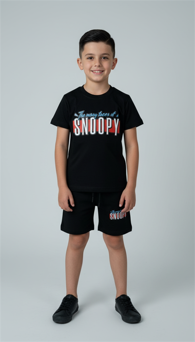 The Many Face Of Snoopy Şortlu Takım